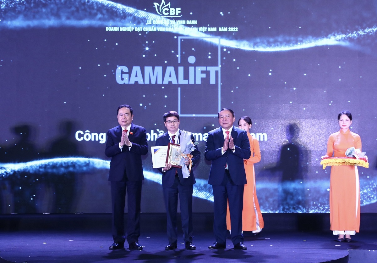 Gama Việt Nam đạt danh hiệu “Doanh nghiệp đạt chuẩn Văn hoá kinh doanh Việt Nam” năm 2022
