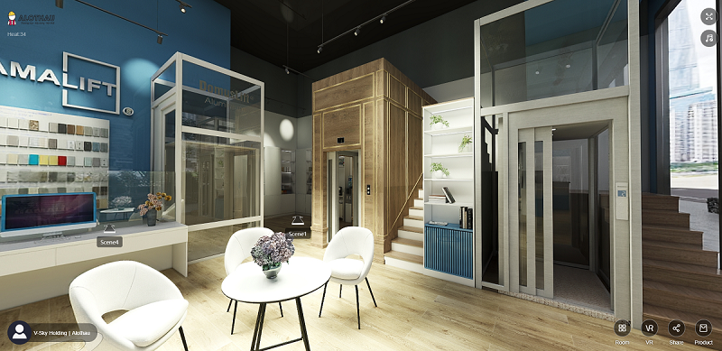 Tham quan showroom thang máy GamaLift qua công nghệ thực tế ảo VR Tour